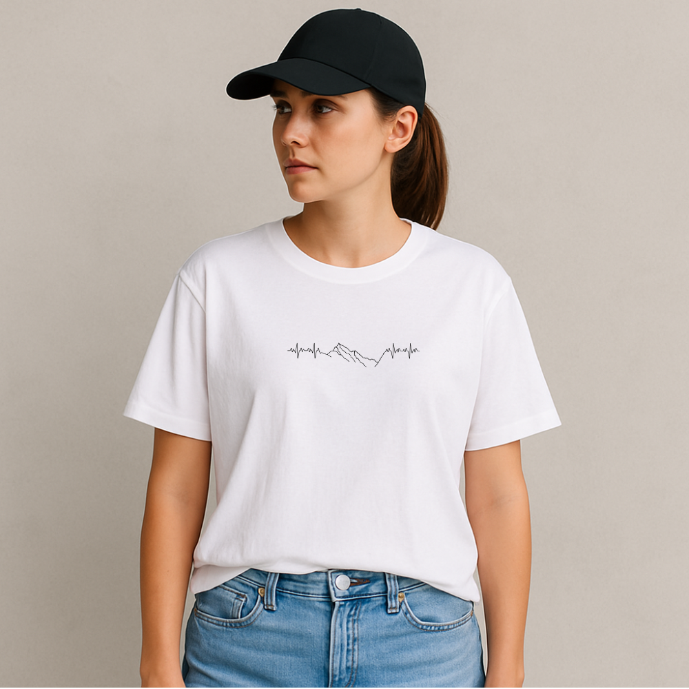 Bambus Unisex t-skjorte Hartbeat - DoUdare