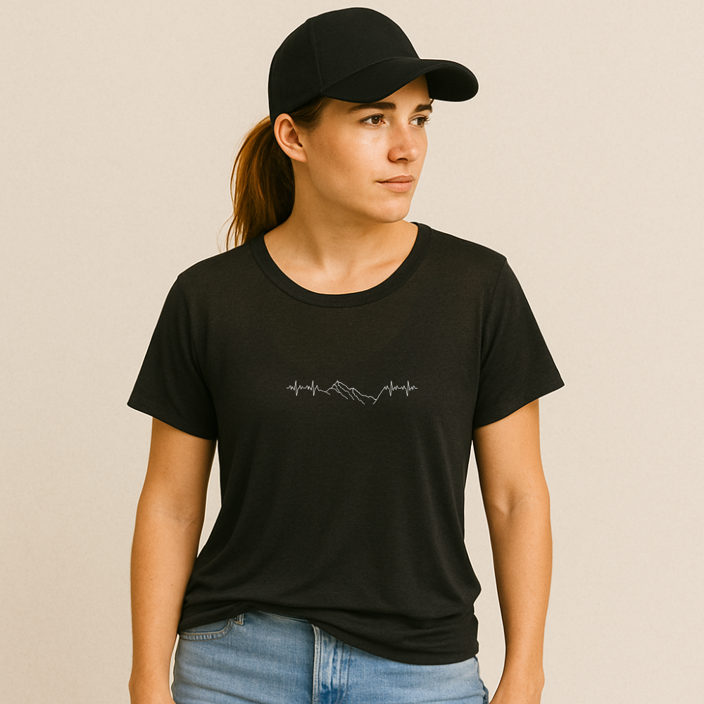Bambus Unisex t-skjorte Hartbeat - DoUdare