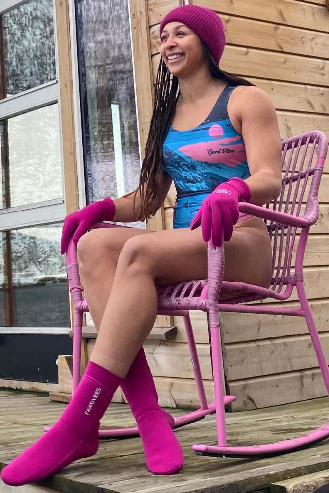 Rosa neoprensokker - DoUdare