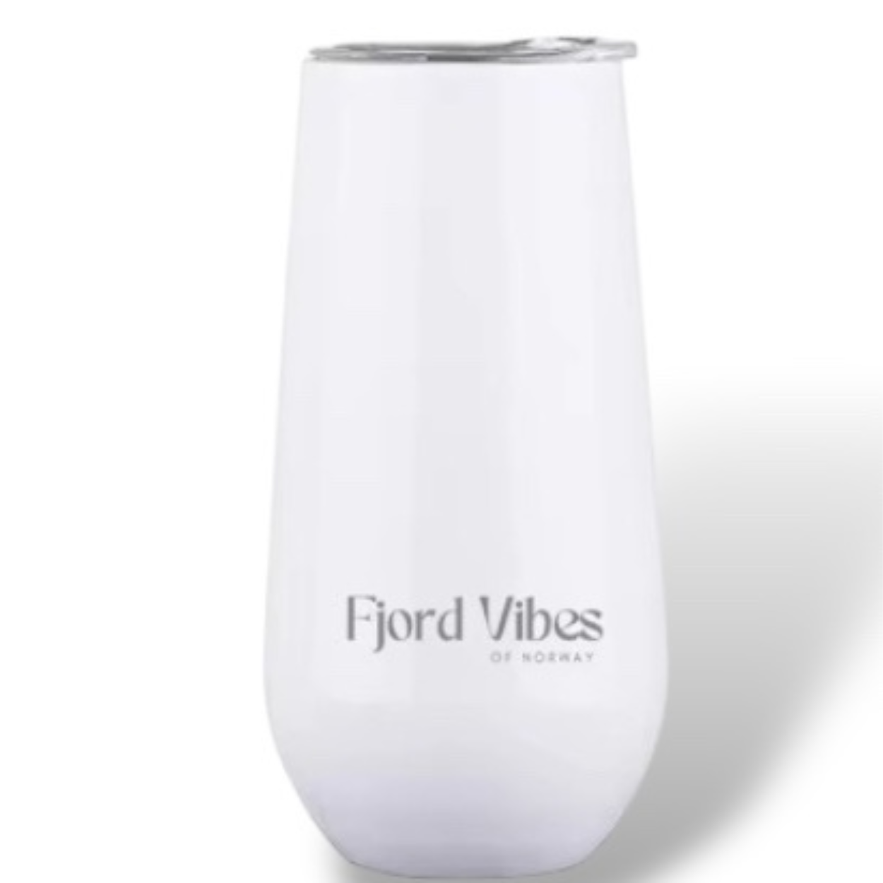 Prosecco  - Champagne termokopp - hvit dobbelvegget fra Fjord Vibes of Norway