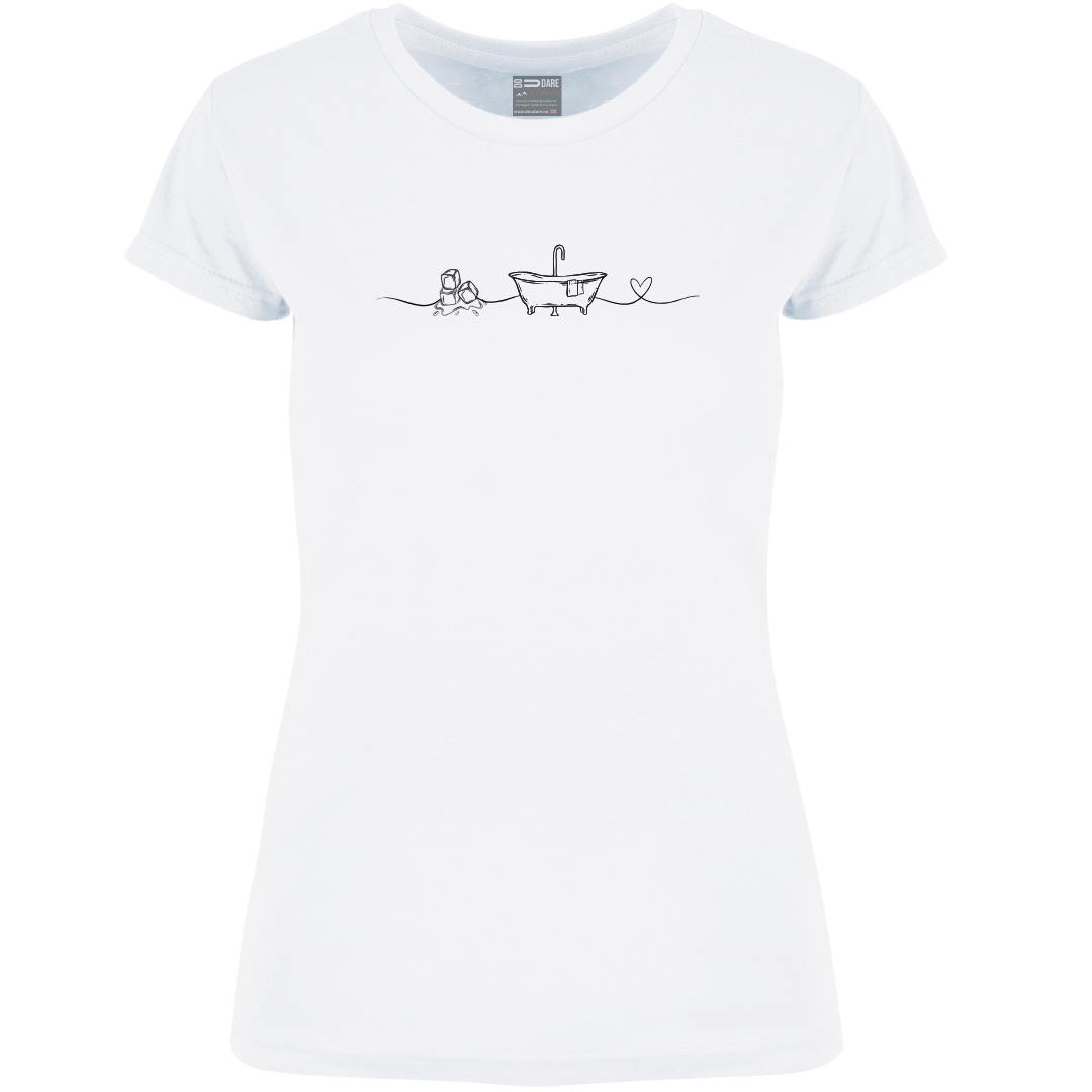 I Love Ice Bath Tee dame - DoUdare