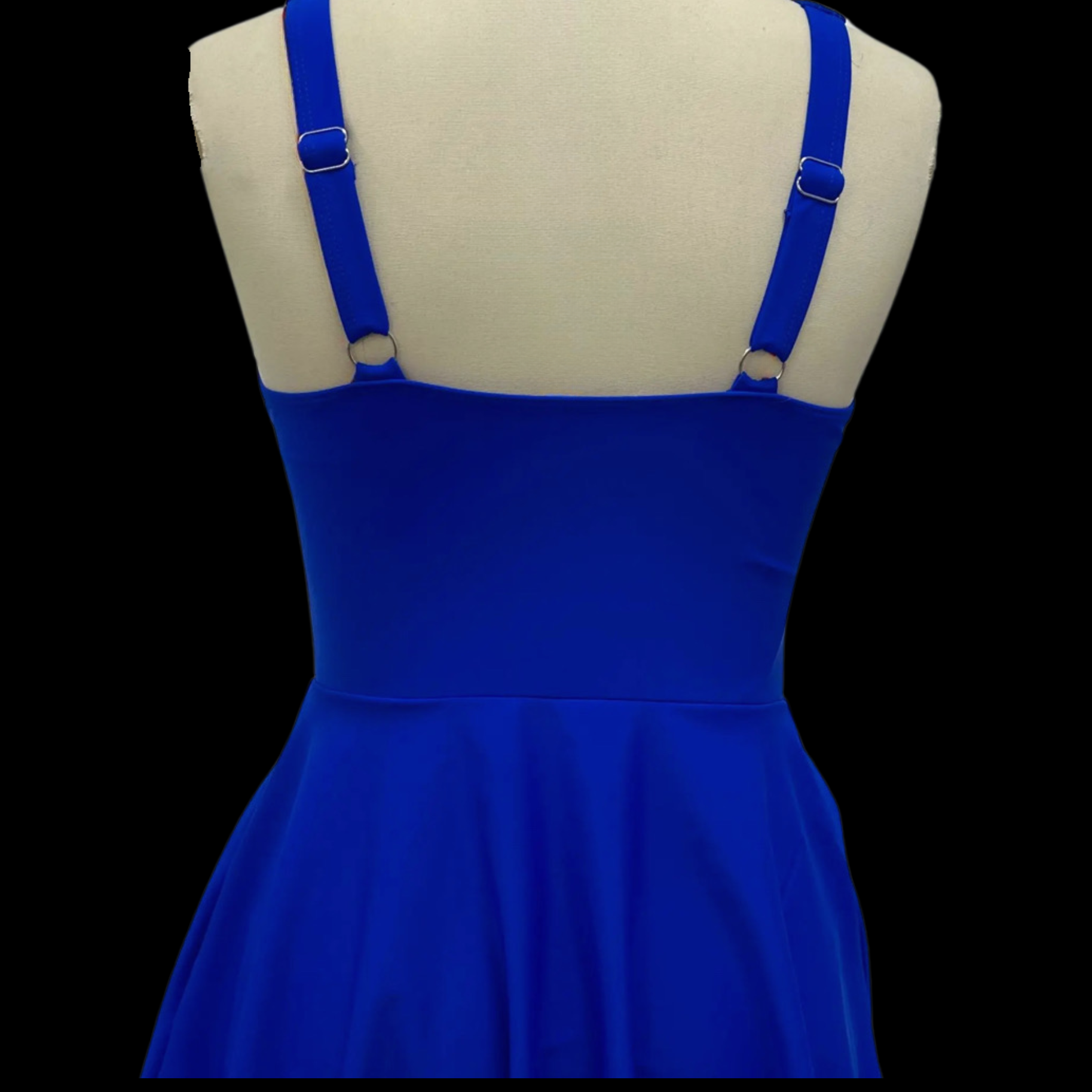 Marilyn - Fjord Vibes badekjole Glacier💙 LOW CUT - sett bakenfra så det viser de justerbare stroppene