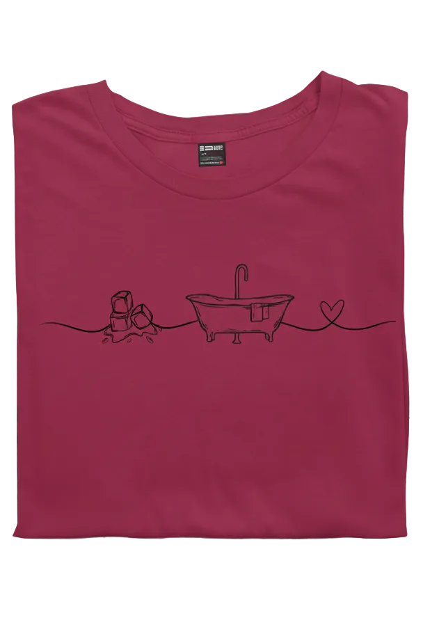 I Love Ice Bath Tee dame - DoUdare