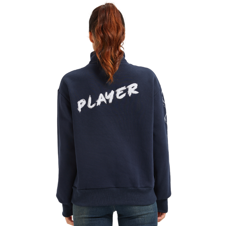 NYHET PLAYER Afterski Sweatshirt Marineblå - DoUdare