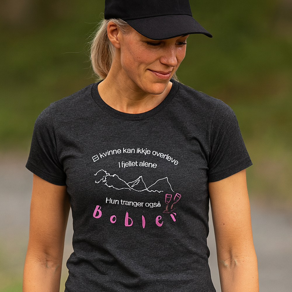 Prosecco tee - Innsvinget dame modell NYNORSK - BOKMÅL - DoUdare
