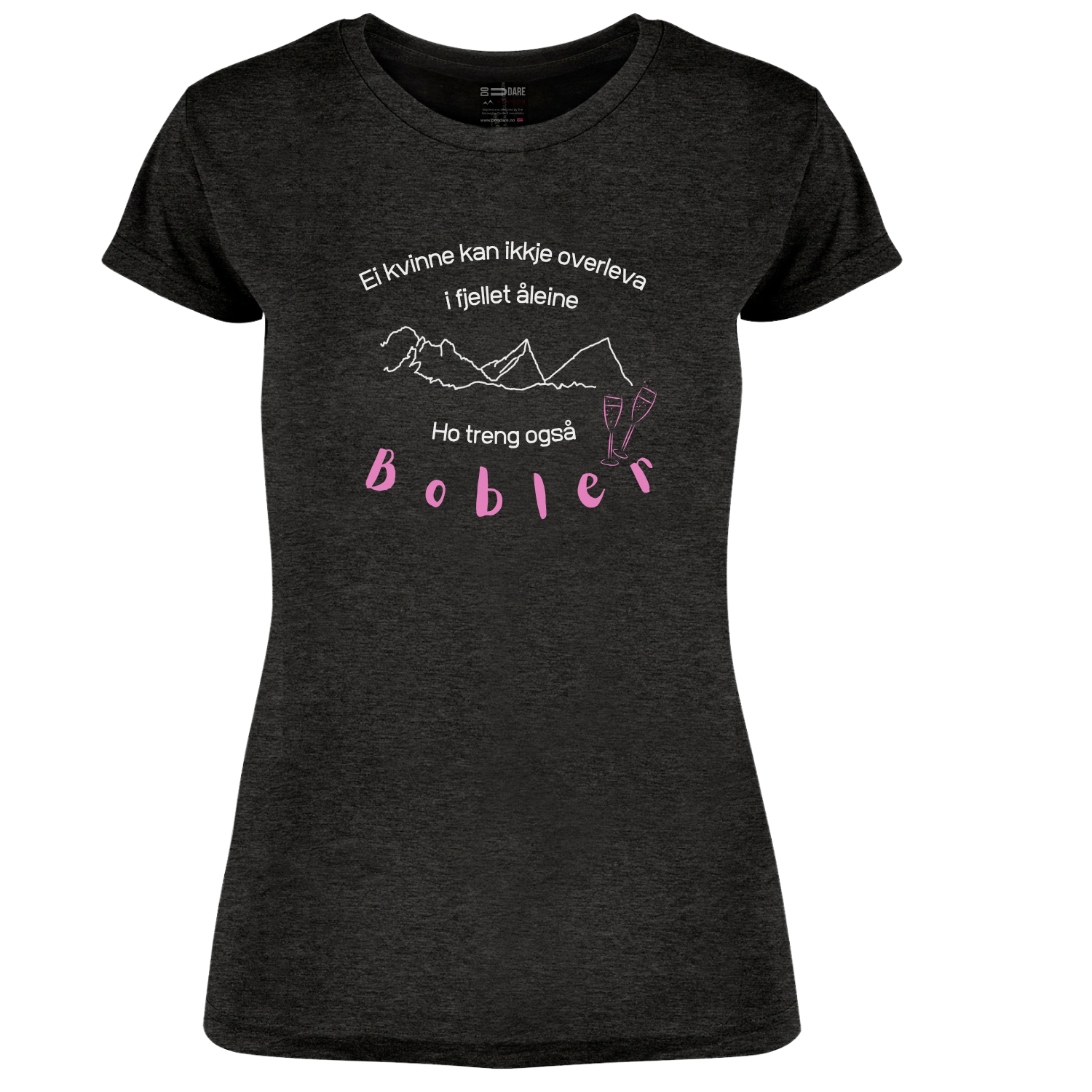 Prosecco tee - Innsvinget dame modell NYNORSK - BOKMÅL - DoUdare